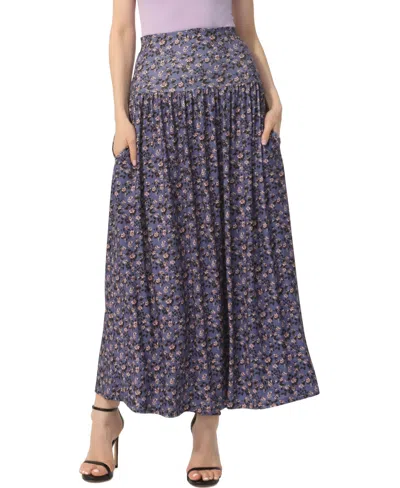 Kimi & Kai Women's Tiered Pull On Maxi Skirt
