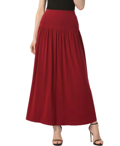 Kimi & Kai Women's Tiered Pull On Maxi Skirt