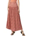 Kimi & Kai Tiered Maxi Skirt In Brown