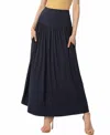 Kimi & Kai Tiered Maxi Skirt In Blue
