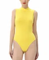 Kimi & Kai Turtleneck Sleeveless Bodysuit In Red