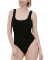 Kimi & Kai U-neck Sleeveless Bodysuit In Black