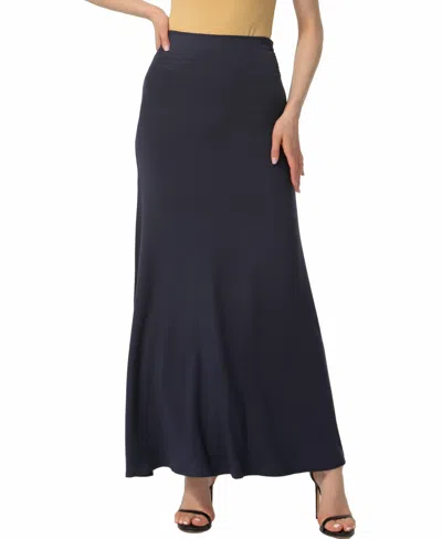Kimi & Kai Women's Waist Ruched Pull On Maxi Skirt