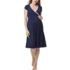 Kimi & Kai Jenny Maternity Nursing Night Gown In Navy