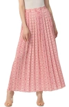 Kimi & Kai Women's Print Box Pleat Maxi Skirt In Rosette