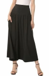 Kimi & Kai Tiered Maxi Skirt In Black