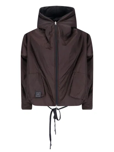 Kimo No-rain Reversible Waterproof Jacket In Brown