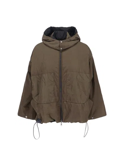 Kimo No-rain Reversible Waterproof Jacket In Brown