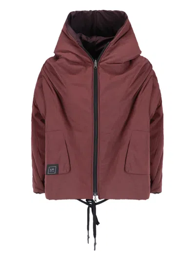 Kimo No-rain Reversible Waterproof Jacket In Red