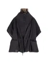 Kimo No-rain Reversible Waterproof Jacket In Black  