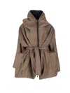 Kimonorain Reversible Waterproof Jacket In Brown