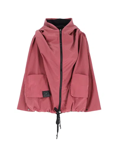 Kimo No-rain Reversible Waterproof Jacket In Pink