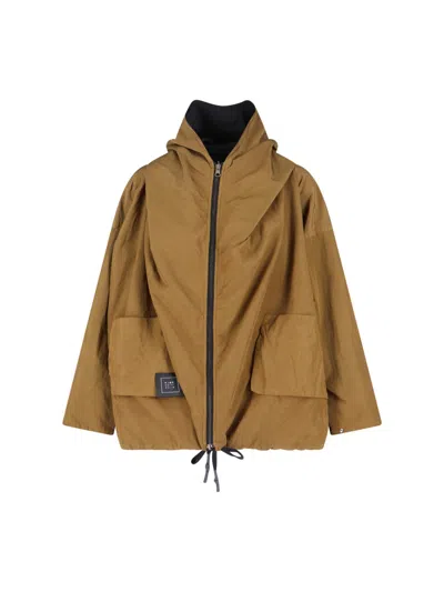 Kimo No-rain Reversible Zip Jacket In Brown