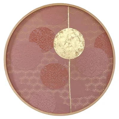 Pre-owned Kimono Ikasu Vintage Kimono Textile Art "moonlight Sakura ~transience~ Ii" By Ikasu Japan In Brown