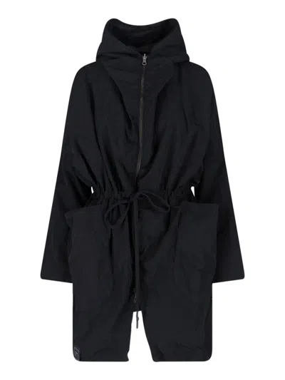Kimono Rain Black No-rain Waterproof Hooded Outerwear Parka