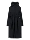 Kimono Rain Reversible Coat - Black In Black