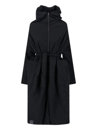 Kimono Rain Reversible Coat - Black