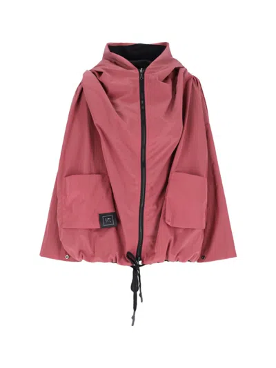 Kimono Rain Reversible Rain Jacket – Pink/black