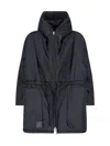 Kimono Rain Reversible Waterproof Coat - Black In Black