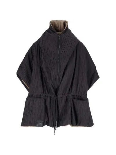 Kimono Rain Reversible Waterproof Jacket – Black/brown