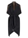 Kimonorain Reversible Waterproof Jacket In Black