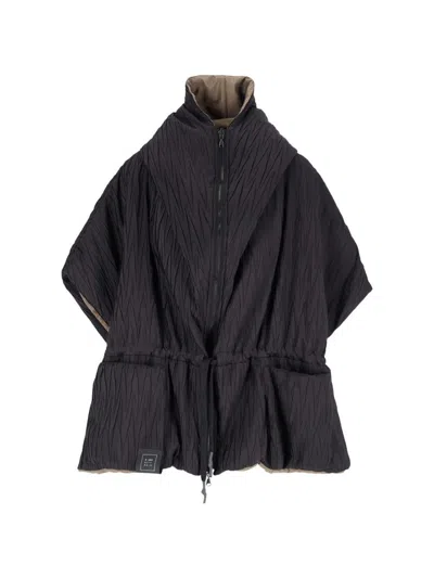 Kimonorain Reversible Waterproof Jacket In Black