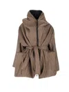 Kimonorain Reversible Waterproof Jacket In Brown