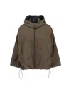 Kimonorain Reversible Waterproof Jacket In Brown