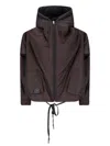 Kimonorain Reversible Waterproof Jacket In Burgundy