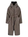 Kimonorain Reversible Waterproof Coat In Brown
