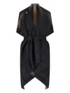 Kimonorain Reversible Waterproof Jacket In Black