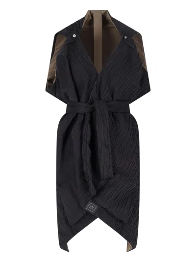Kimonorain Reversible Waterproof Jacket In Black