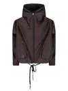 Kimonorain Reversible Waterproof Jacket In Black