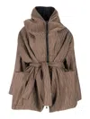 Kimonorain Reversible Waterproof Jacket In Brown