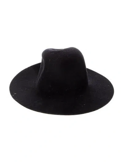 Pre-owned Kin The Label Wool Fedora Hat In Blue