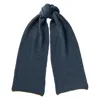 Kinalba Men's Blue / Gold Gents Slate Chunky Ribbed Cashmere Scarf In Multi