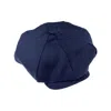 Kinalba Men's Blue Navy Cashmere Baker Boy Cap In Blue