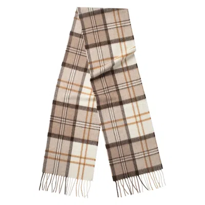 Kinalba Men's Neutrals Oban Alba Natural Cashmere Scarf In Brown