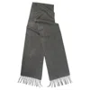 Kinalba Men's Oban Dark Grey Cashmere Scarf In Gray