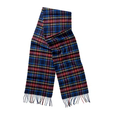 Kinalba Women's Blue Oban Navy Stewart Cashmere Scarf