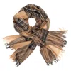 Kinalba Women's Brown Weekender Camel Stewart Cashmere & Silk Scarf In Brown