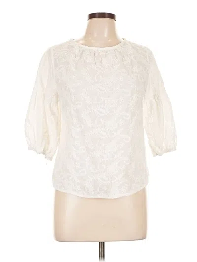 Pre-owned Kindred 3/4 Sleeve Blouse In Ivory