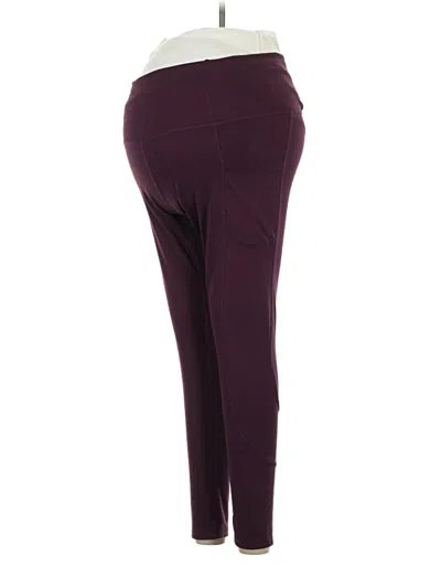 Pre-owned Kindred Bravely Active Pants In Burgundy