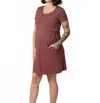 Kindred Bravely Bamboo Maternity & Nursing Dress In Rosewood In Multi