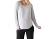 Kindred Bravely Bamboo Nursing & Maternity Long Sleeve T-shirt In Grey Heather