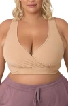 Kindred Bravely Busty French Terry Racerback Nursing & Sleep Bra In Nude