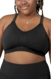 Kindred Bravely Busty Sublime Hands-free Pumping & Nursing Sports Bra In Black