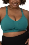 Kindred Bravely Busty Sublime Hands-free Pumping & Nursing Sports Bra In Green