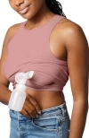 Kindred Bravely Busty Sublime Hands-free Pumping Longline Bra Top- Fits Sizes 30e-44h In Pink