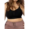 Kindred Bravely Busty Sublime Hands-free Pumping Lounge & Sleep Bra- Fits Sizes 30e In Black